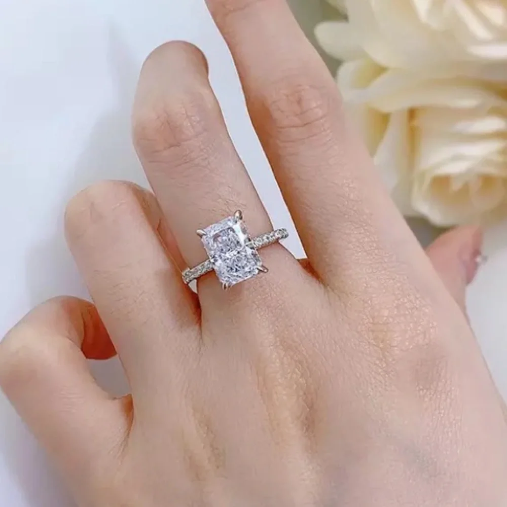 2ct Radiant Cut Ring - Picture 9 of 15